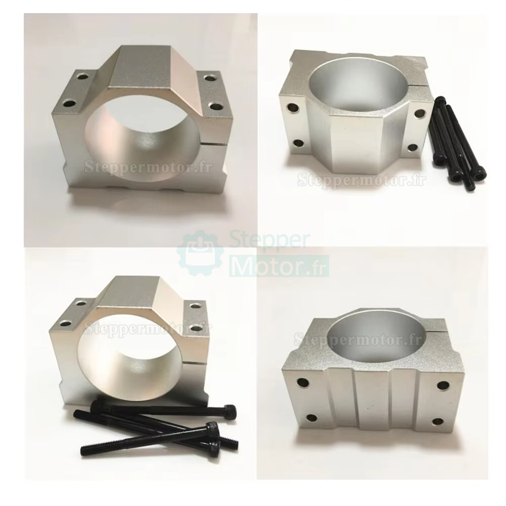 2,5kW 220V/380V Kit moteur de broche refroidi par eau Huajiang-2.2+H100-2.2C2/S2/T4 avec variateur de fr&eacute;quence et pompe &agrave; eau et 13 pi&egrave;ces pinces ER20 et support